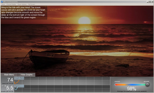 Incoming Tides Alive Biofeedback Student Stress Relief