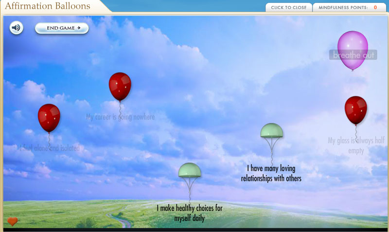 Mindfulness Meditation Affirmation Balloons