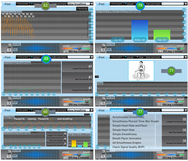 iFeel Android Apps Graph Training Screen