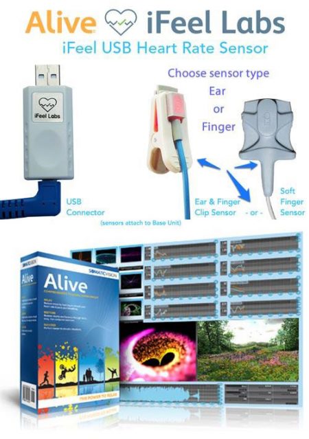 Alive Pioneer with iFeel USB HRV Sensor